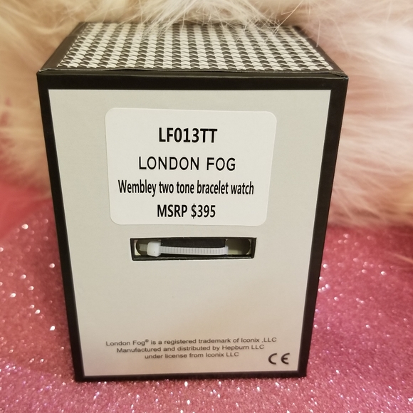 London Fog Wembley Two Tone Bracelet Watch New in Original Box with Tags - Picture 6 of 16